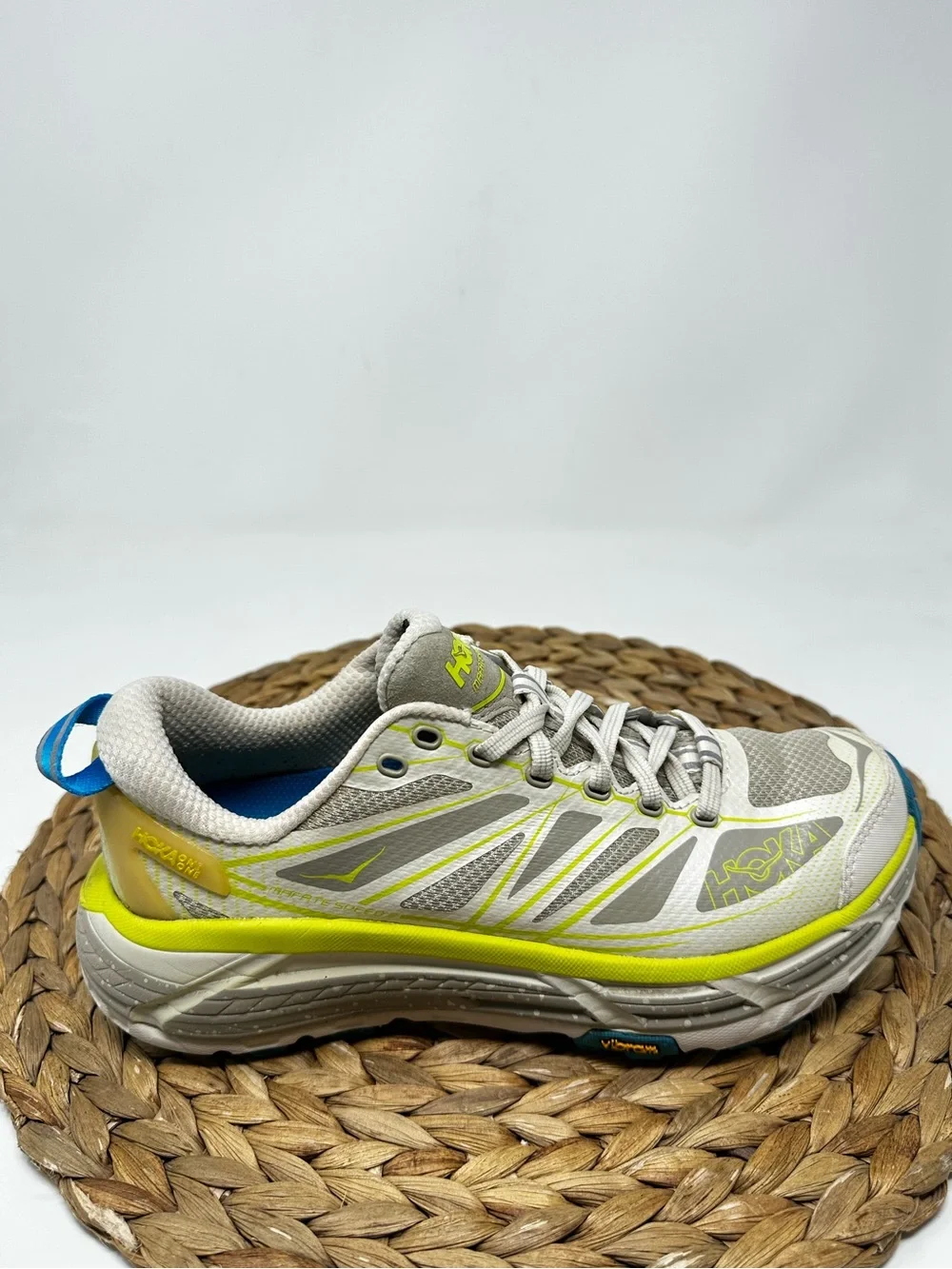 HOKA ONE Mafate Speed 2 Trail Running Shoes Eggnog Oxford Tan Size 6.5 Women's